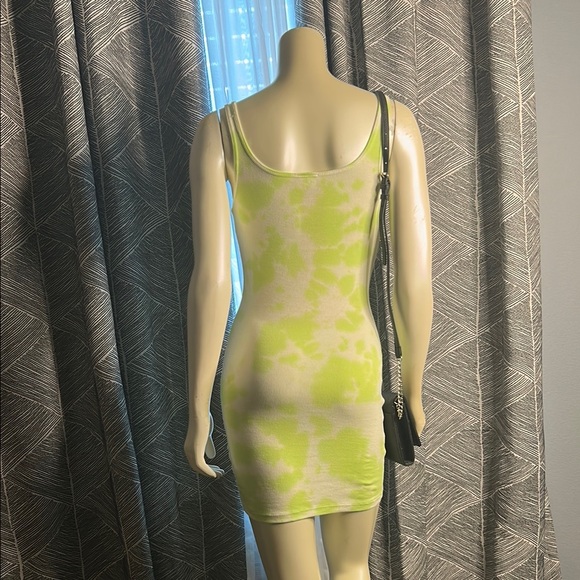 Abound Lime Tie-Dye Dress - Picture 3 of 9